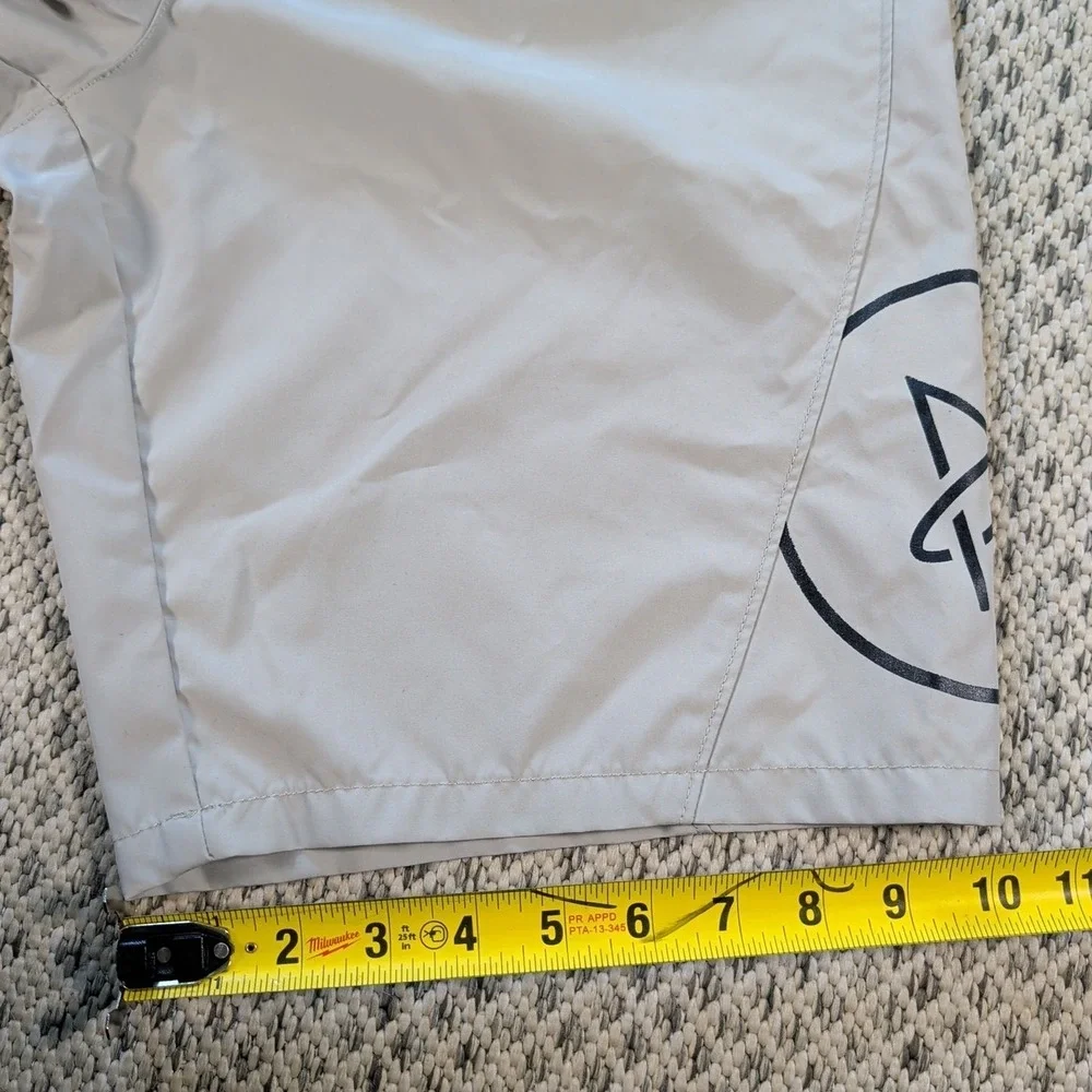 AETHER Desert Tan Coastal Boardshorts Size 30 Hook & Loop Fly Hybrid Submersible
